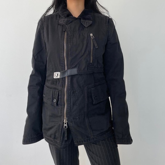 Marithé + François Girbaud Black Utility Jacket - Picture 3 of 4